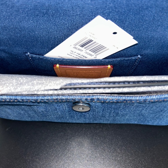 COACH Denim Hailey Flap Bag 💙 - Picture 8 of 10